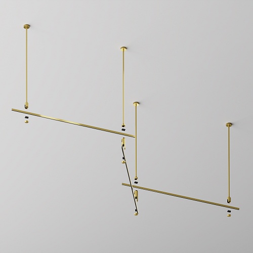 картинка Maytoni Шинопровод 1 м Flarity латунь