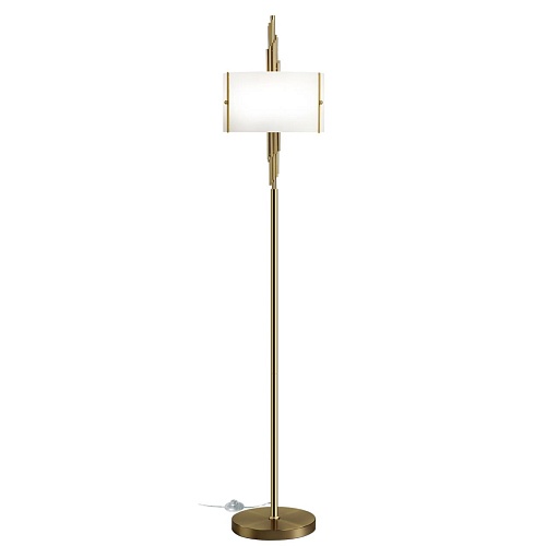 картинка ODEON LIGHT 5415/3F MODERN ODL_EX23 151 бронзовый/белый матовый/металл/стекло Торшер E27 3*40W MARGA