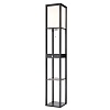 картинка LUMION 8092/1F COMFI LN26 460 черный/белый, дерево/текстиль Торшер Е27 1*60W 220V PRACTIC