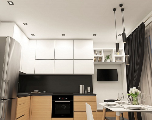 картинка Точечный встраиваемый светильник Denkirs DK3071-BK+WH