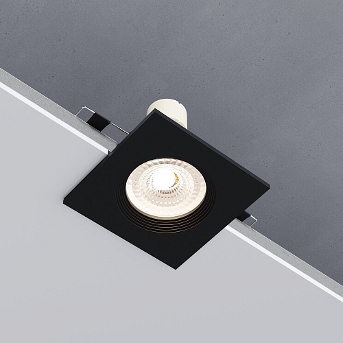 картинка Elektrostandard Светильник встраиваемый City GU10 черный 25055/01