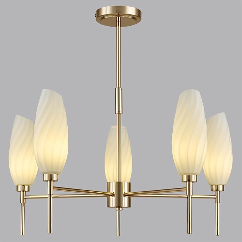 картинка LUMION 6518/5C MODERNI LN26 166 золотой Люстра потолочная G9 5*40W 220V SHIVON