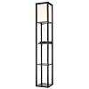 картинка LUMION 8093/1F COMFI LN26 460 черный/белый, дерево/текстиль Торшер Е27 1*60W 220V PRACTIC