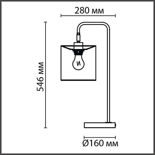 картинка LUMION 8037/1T MODERNI LN26 461 черный/серый/золотой, металл/текстиль Настольная лампа Е27 60W 220V 