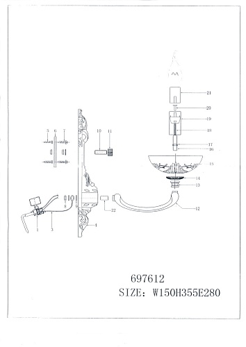 картинка Lightstar Бра Barcato  697612