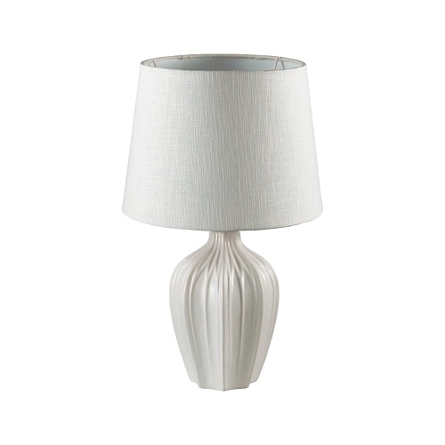 картинка LUMION 8120/1T COMFI LN26 477 белый, керамика/текстиль Настольная лампа E27 1*60W 220V SONA