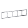 картинка Рамка пластиковая VOLTUM S70 на 5 постов, (серый)