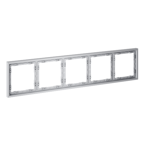картинка Рамка пластиковая VOLTUM S70 на 5 постов, (серый)