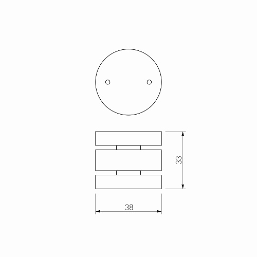 картинка Elektrostandard Slim Magnetic Коннектор круглый шарнирный для накладного шинопровода (чёрный) 85010/