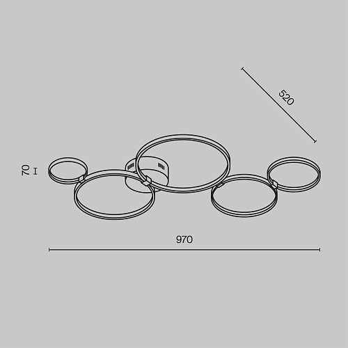 картинка Maytoni Потолочный светильник Олимпия / Olympia 3000-4000К 43Вт