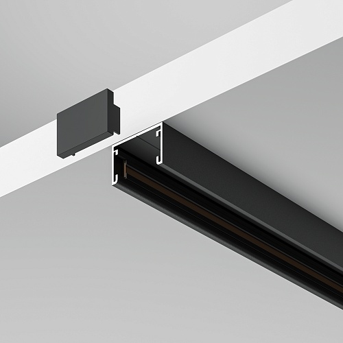 картинка Maytoni Шинопровод 1м накладной Basity, черный