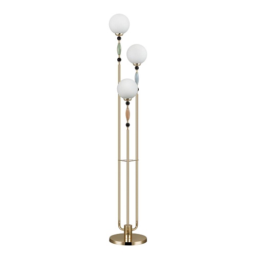 картинка ODEON LIGHT 5405/3F MODERN ODL_EX24 125 золотой/корич./голубой/зеленый/белый матов./металл/керамика/