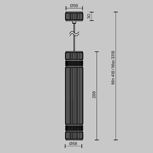картинка Maytoni Подвесной светильник Метрополис / Metropolis GU10х1