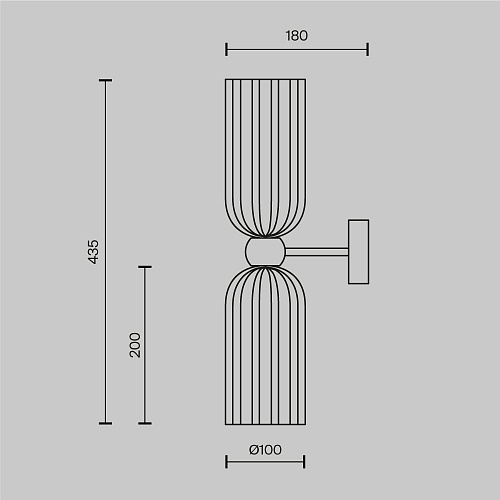 картинка Maytoni Настенный светильник (бра) Антик / Antic E14х2