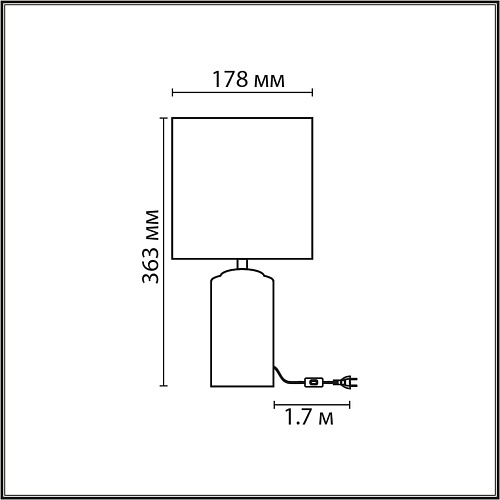 картинка LUMION 8141/1T MODERNI LN26 507 бежевый/коричневый, керамика/текстиль Настольная лампа Е27 1*60W 220