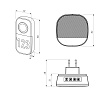 картинка Elektrostandard Звонок беспроводной 36M IP20 DBQ30M WL белый