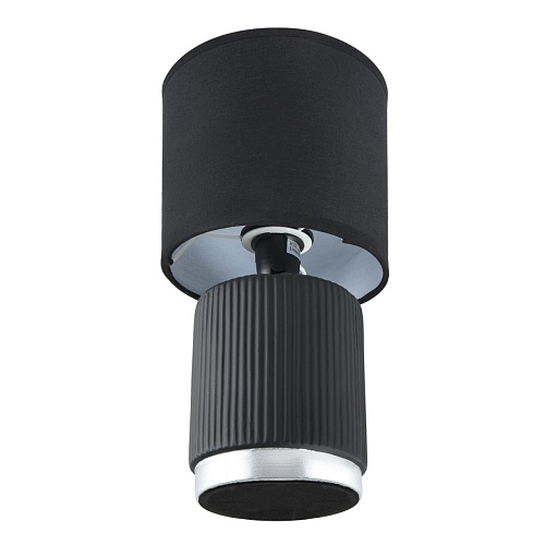 картинка LUMION 8179/1T COUNTY LN26 500 черный, керамика/текстиль Настольная лампа E14 1*40W 220V KAISA