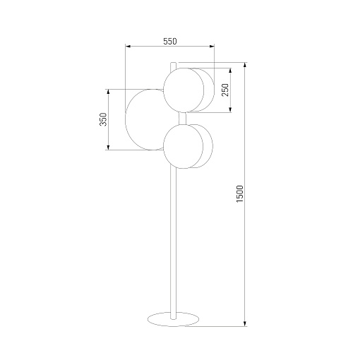 картинка TK Lighting Напольный светильник с тканевым рассеивателем 5960 Pulse