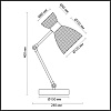 картинка LUMION 3704/1T COMFI LN26 110 античная бронза Настольная лампа E14 40W 220V JACKIE