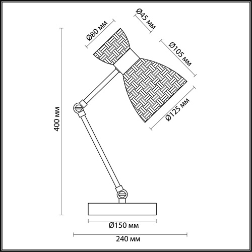 картинка LUMION 3704/1T COMFI LN26 110 античная бронза Настольная лампа E14 40W 220V JACKIE